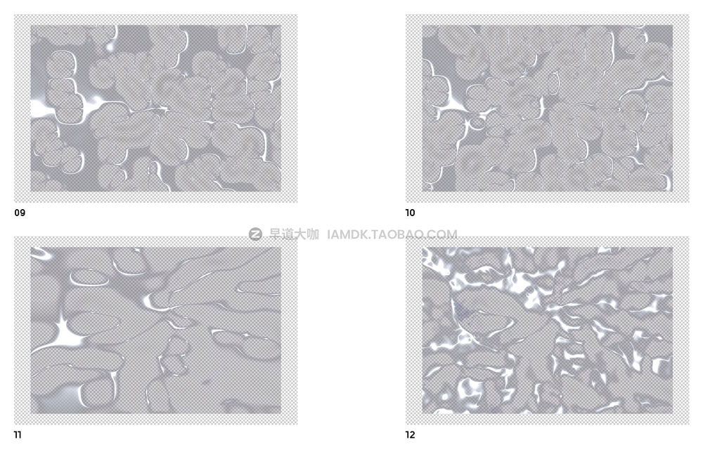 创意酸性液体气泡透明效果海报封面设计PNG免抠背景图片素材 Liquid Overlays_img_2