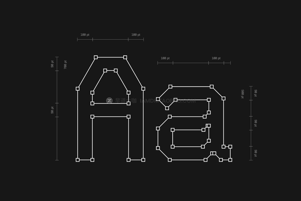 未来科技几何杂志海报标题logo徽标设计无衬线字体素材 Moldiv Font_img_2