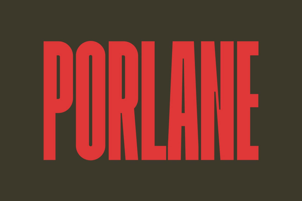 现代独特径向挤压杂志海报标题logo设计无衬线英文字体安装包 Porlane Font Family_img_2