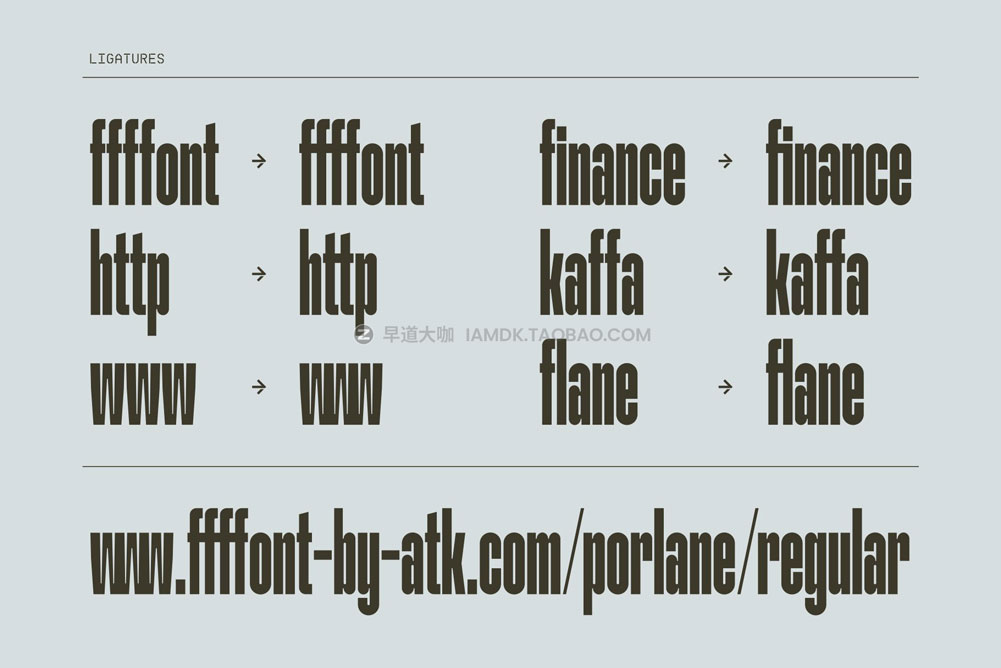 现代独特径向挤压杂志海报标题logo设计无衬线英文字体安装包 Porlane Font Family_img_2