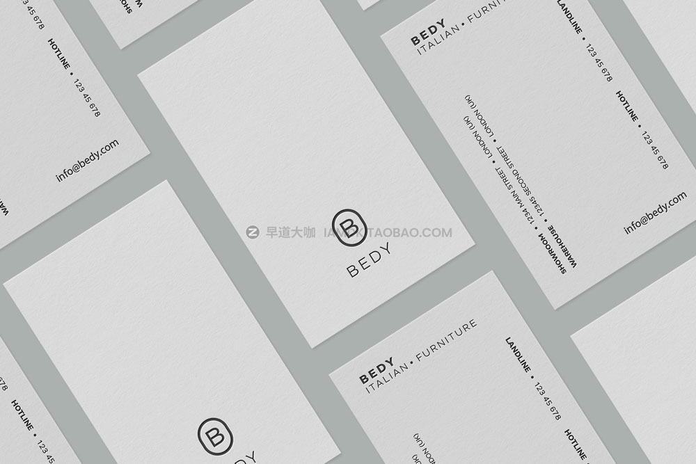 高级质感商务名片卡片logo设计展示贴图psd样机模板 Business Card Mockups_img_2