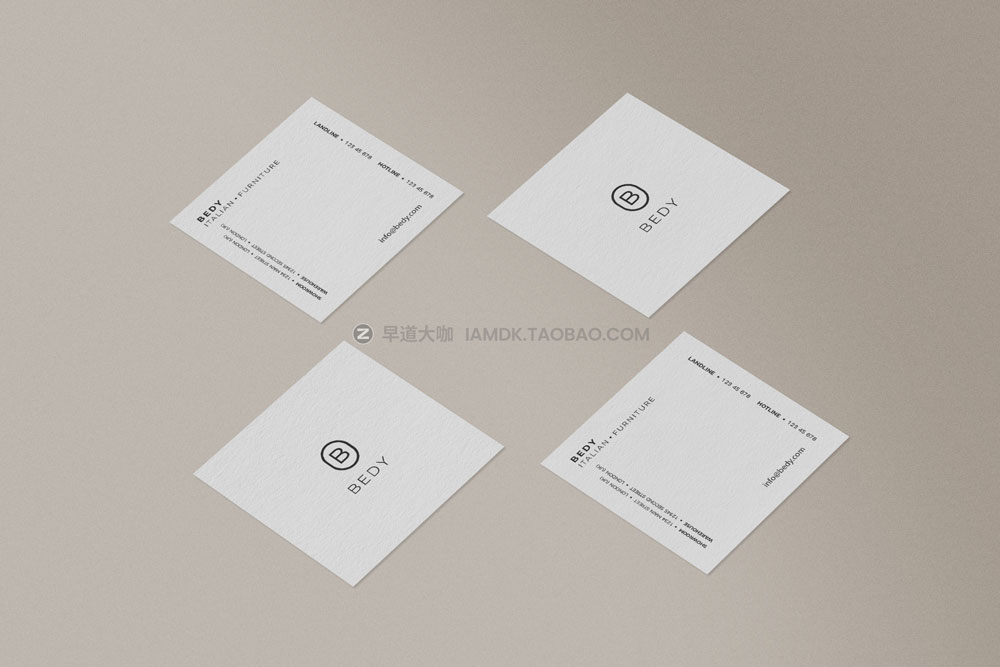 高级质感商务名片卡片logo设计展示贴图psd样机模板 Business Card Mockups_img_2