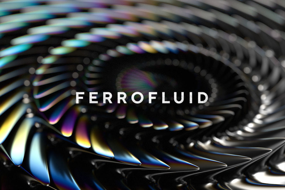 未来科幻立体三维3D金属有机尖齿异形酸性设计风格PNG设计PS素材 Ferrofluid Abstract Textures_img_2