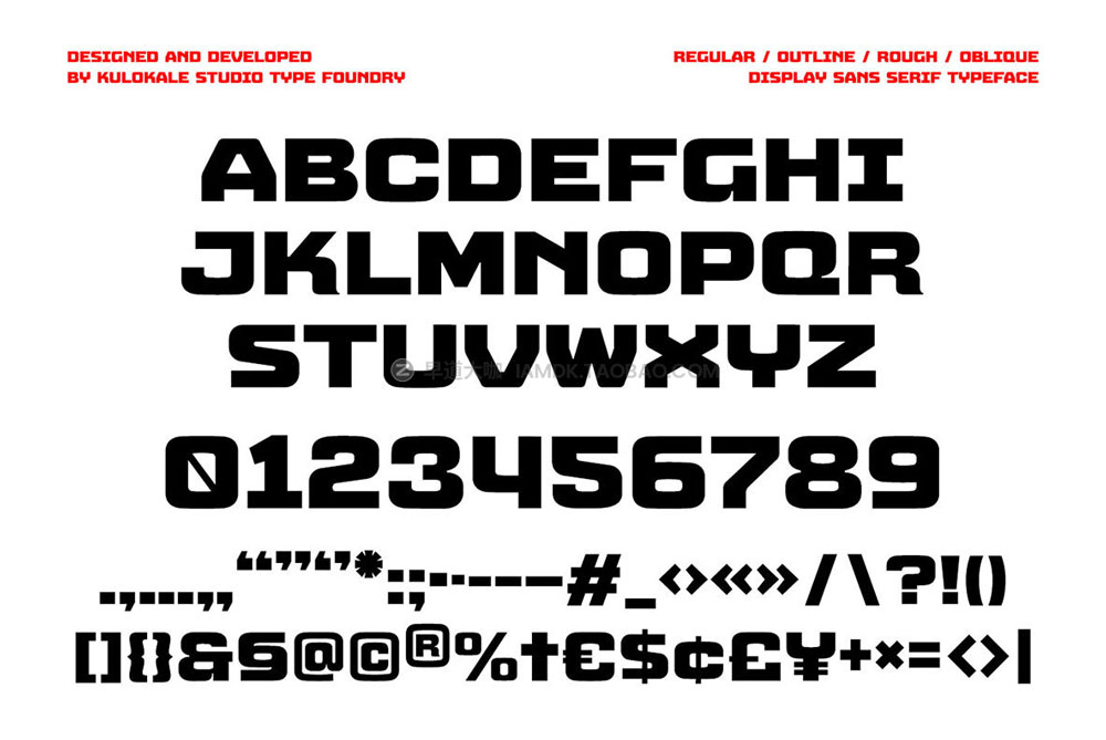 未来机能工业风海报杂志标题logo设计无衬线英文字体安装包 Sagu Exora Font Family_img_2