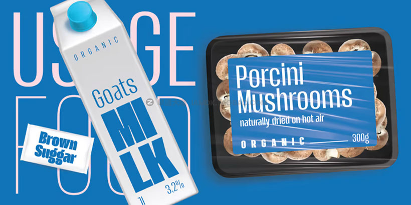 现代独特包装杂志品牌logo标题设计挤压无衬线英文字体家族 Sidro Font Family_img_2