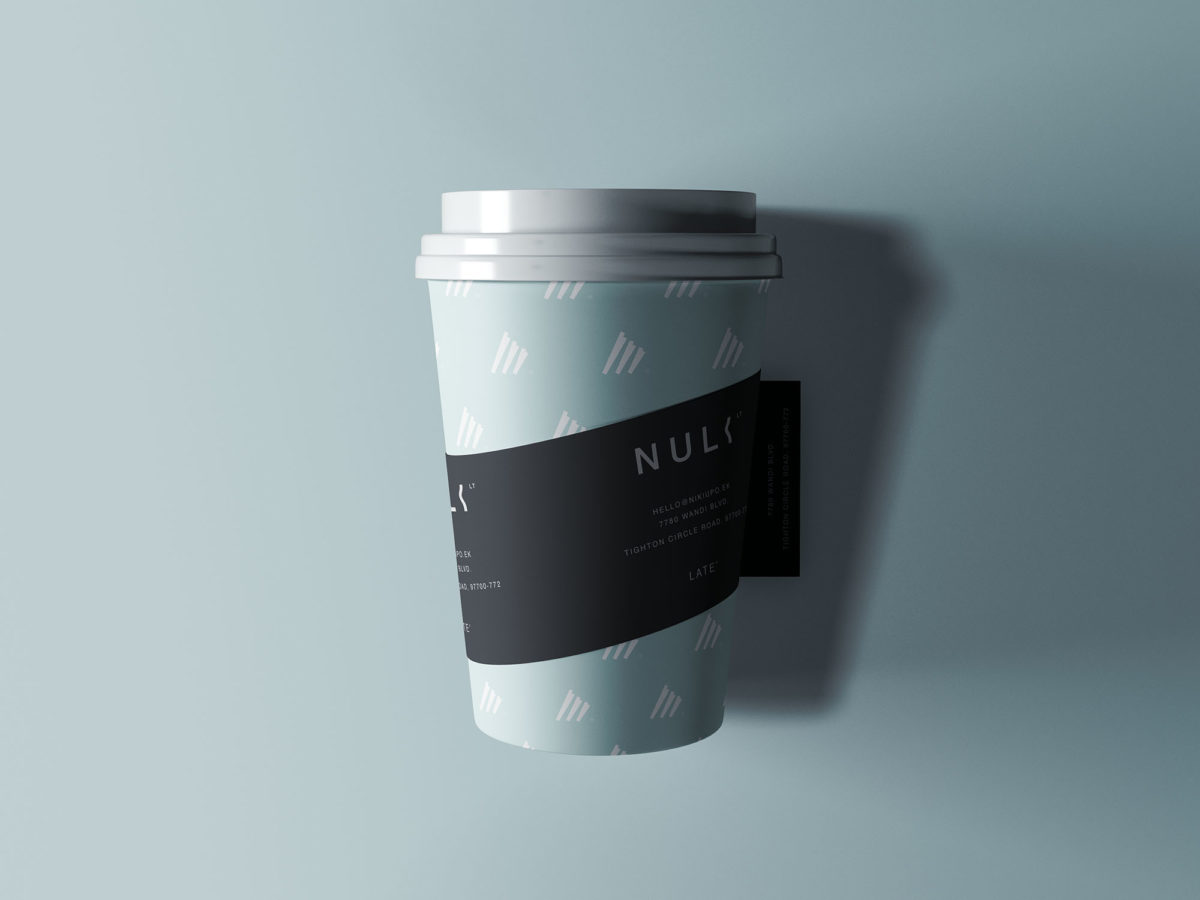 时尚一次性外卖纸杯咖啡杯品牌logo设计贴图psd样机模板素材 Coffee Cup with Sleeve Mockup_img_3