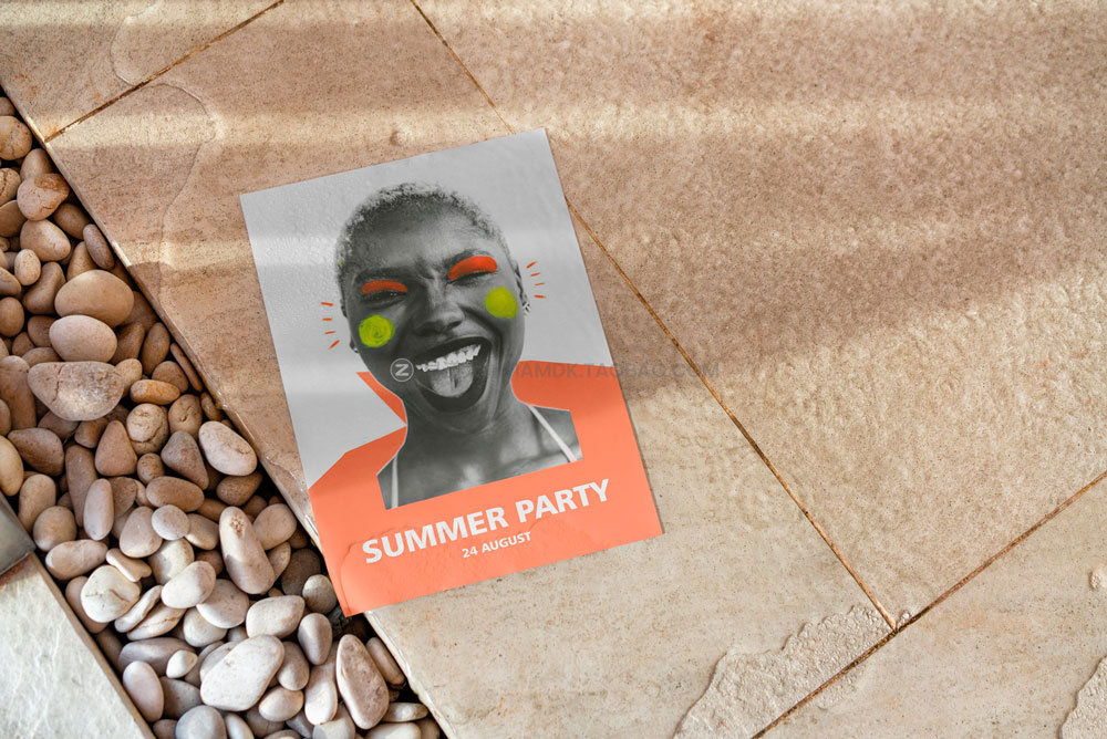 11款时尚城市海报传单设计展示贴图ps样机模板素材源文件 Flyer Mockups Summer Party_img_2