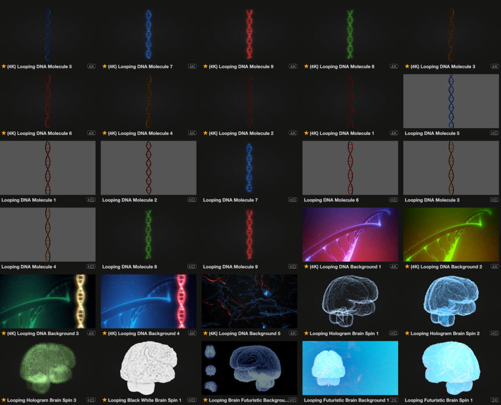 48组基因脑部医疗医学4K高清视频素材 FootageCrate - Medical_img_2