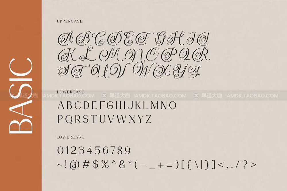 现代优雅杂志广告传单设计衬线英文字体 Drakors elegant font_img_2