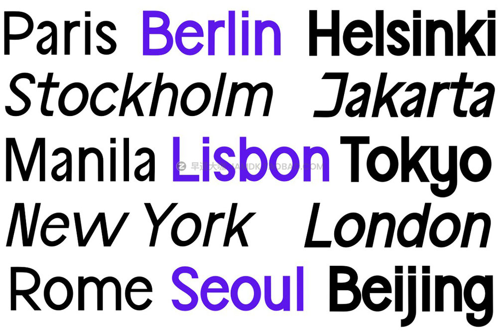 现代时尚杂志海报标题徽标logo品牌设计无衬线英文字体素材 Paris Van Java - Sans Serif_img_2