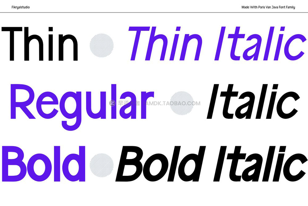 现代时尚杂志海报标题徽标logo品牌设计无衬线英文字体素材 Paris Van Java - Sans Serif_img_2