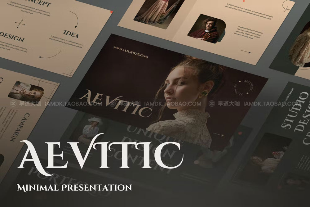 现代优雅品牌营销策划提案简报设计Keynote+ppt模板 Aevitic Creative Keynote+ppt Business Presentation_img_2