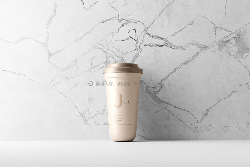 6款500ml哑光带盖一次性外卖咖啡纸杯设计展示贴图psd样机模板 Disposable Cup Mockup_img_2