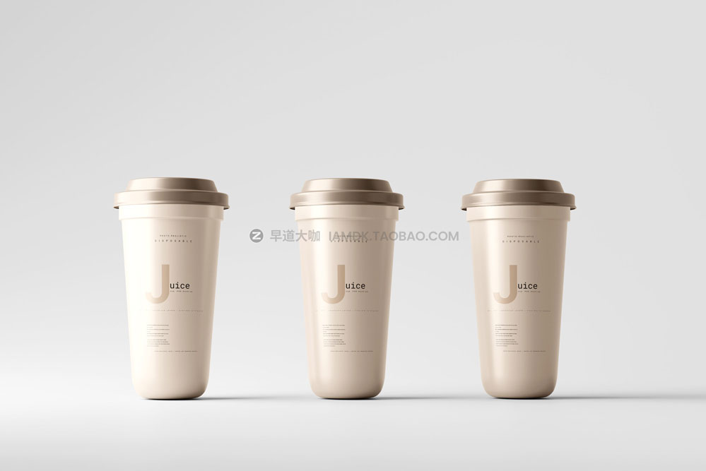 6款500ml哑光带盖一次性外卖咖啡纸杯设计展示贴图psd样机模板 Disposable Cup Mockup_img_2