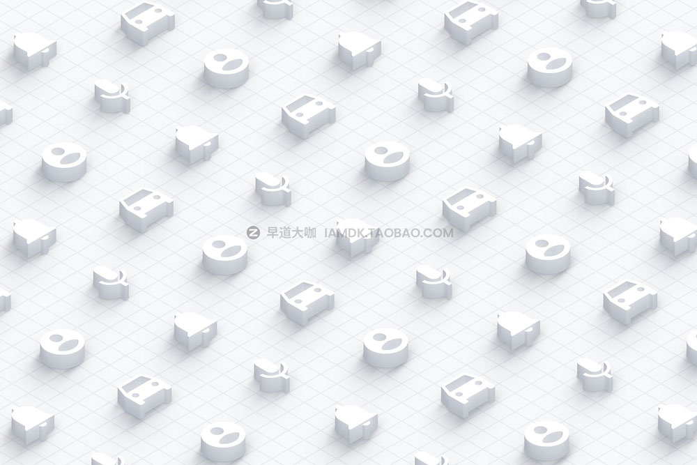 现代时尚等距3d图标logo设计展示贴图psd样机模板素材 Isometric 3D Mockups - PSD_img_2