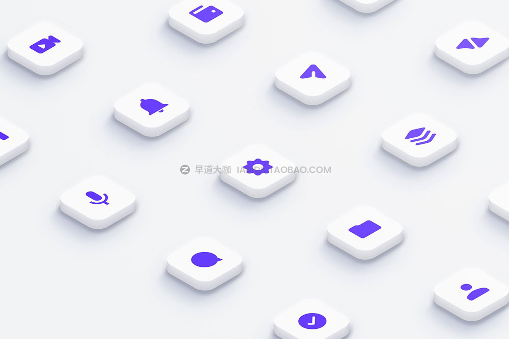 现代时尚等距3d图标logo设计展示贴图psd样机模板素材 Isometric 3D Mockups - PSD_img_2