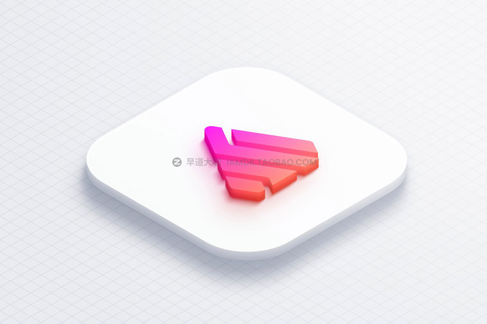 现代时尚等距3d图标logo设计展示贴图psd样机模板素材 Isometric 3D Mockups - PSD_img_2