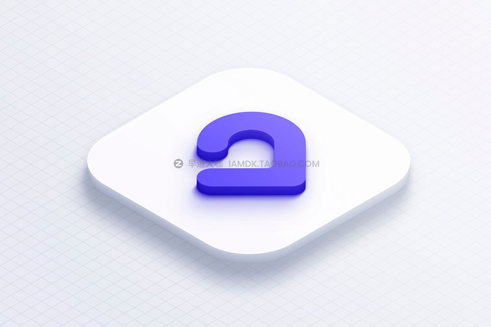 现代时尚等距3d图标logo设计展示贴图psd样机模板素材 Isometric 3D Mockups - PSD_img_2