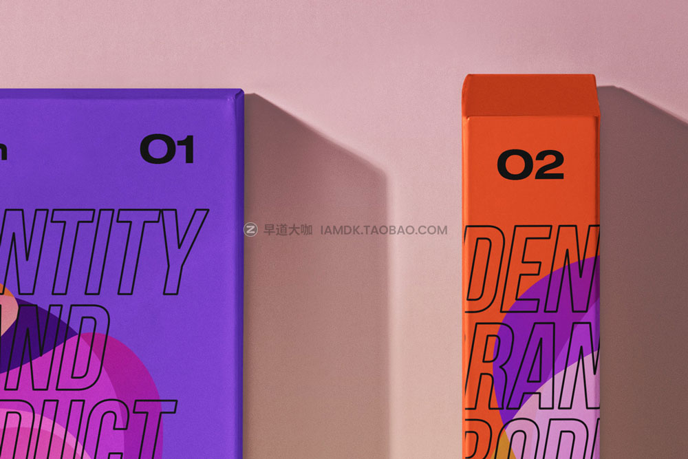 时尚软件光盘产品品牌包装纸盒外观设计展示贴图样机 ID Psd Product Boxes Packaging Mockup_img_2