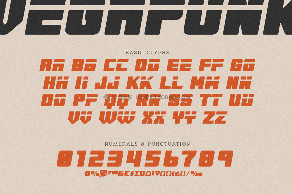 现代复古倾斜运动速度体育主题标题logo设计粗体无衬线英文字体 Vegapunk Font Family_img_2