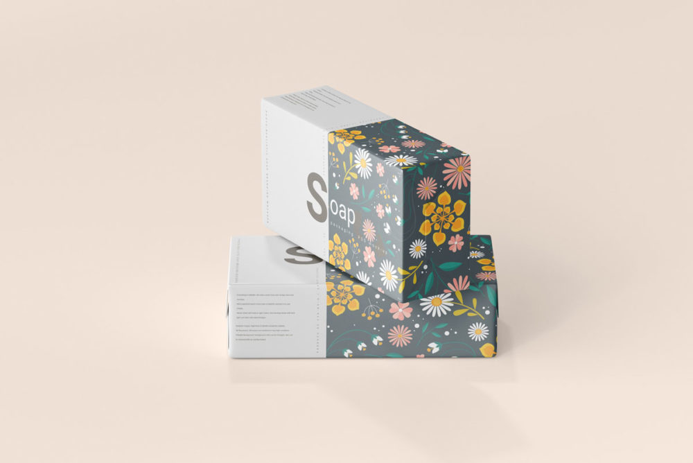 10款时尚肥皂香皂黄油包装纸设计展示贴图psd样机模板素材 Soap Packaging Mockups_img_2