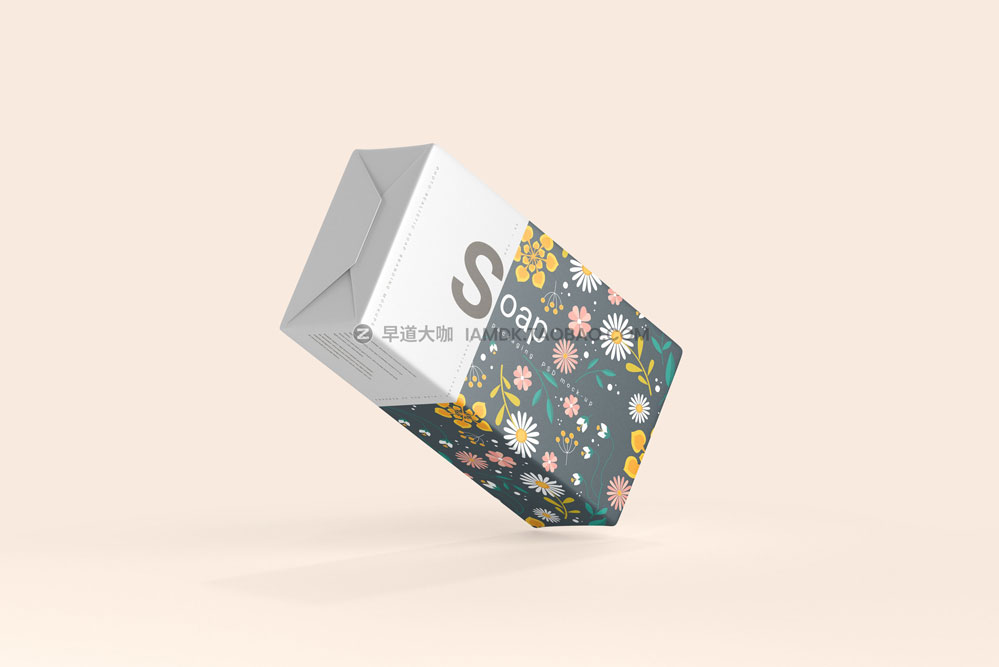 10款时尚肥皂香皂黄油包装纸设计展示贴图psd样机模板素材 Soap Packaging Mockups_img_2