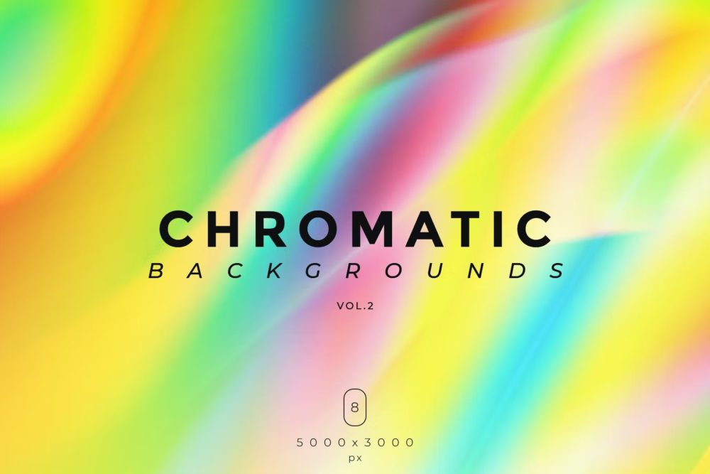 潮流渐变虹彩弥散光模糊海报专辑封面设计底纹背景图片素材 Chromatic Backgrounds Vol.2_img_2