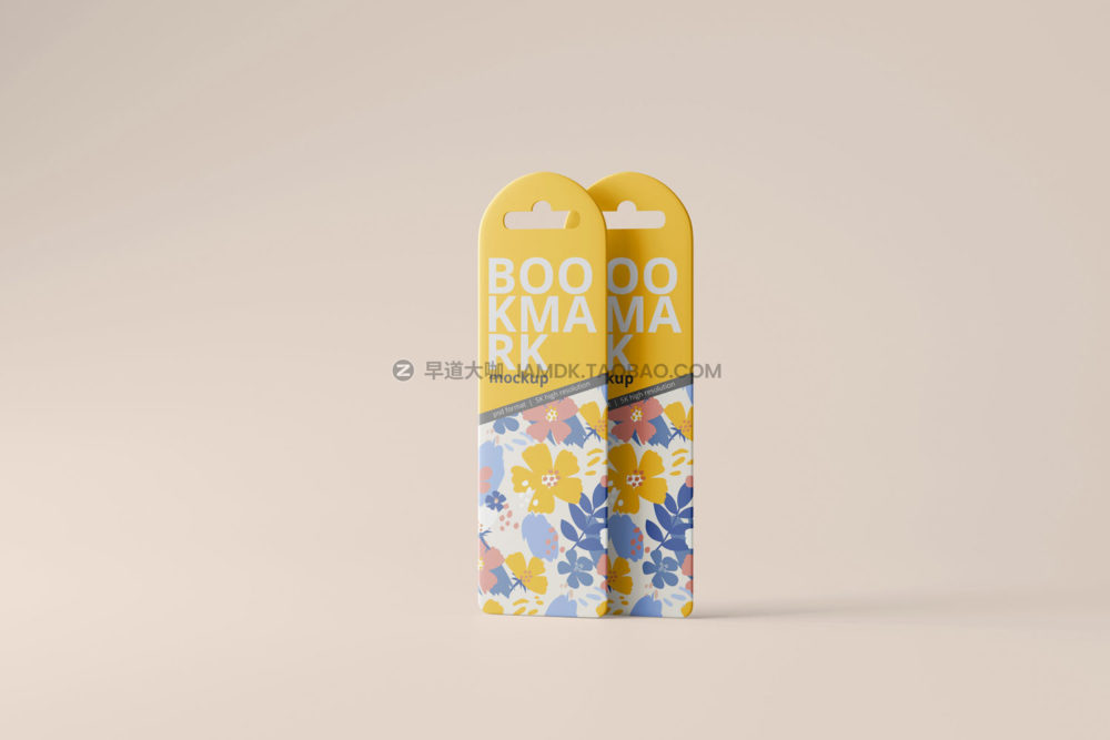 10款时尚书签标签设计展示贴图psd样机模板素材 Bookmark Mockups_img_2