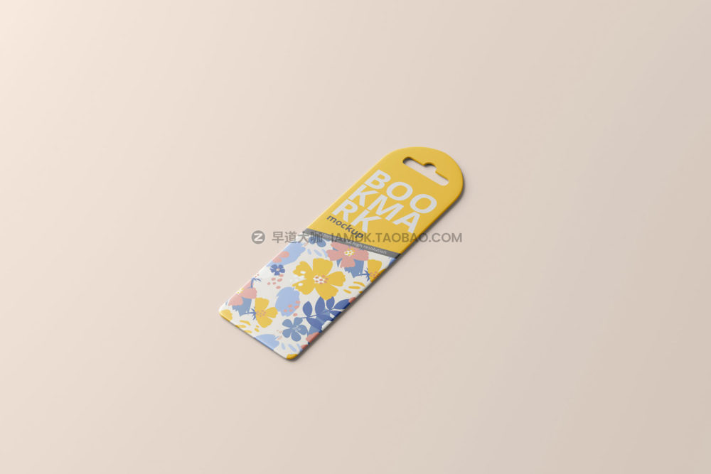 10款时尚书签标签设计展示贴图psd样机模板素材 Bookmark Mockups_img_2