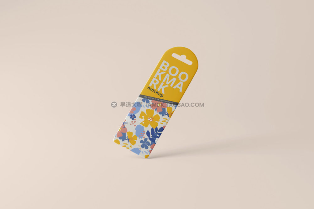 10款时尚书签标签设计展示贴图psd样机模板素材 Bookmark Mockups_img_2