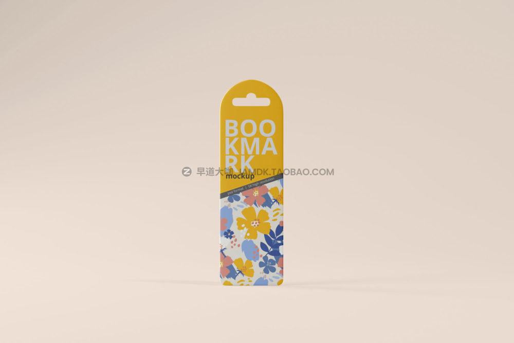 10款时尚书签标签设计展示贴图psd样机模板素材 Bookmark Mockups_img_2