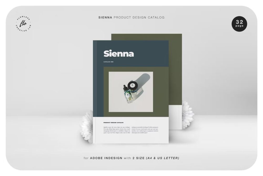 32页时尚极简化妆品品牌产品宣传手册indd模板 Sienna Product Design Catalog_img_2