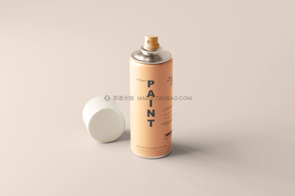 10款铝制杀虫剂喷雾剂罐外观设计展示贴图ps样机模板 Spray Paint Can Mockups_img_2