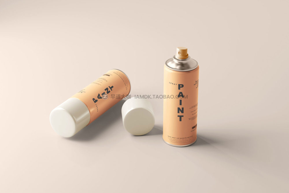 10款铝制杀虫剂喷雾剂罐外观设计展示贴图ps样机模板 Spray Paint Can Mockups_img_2