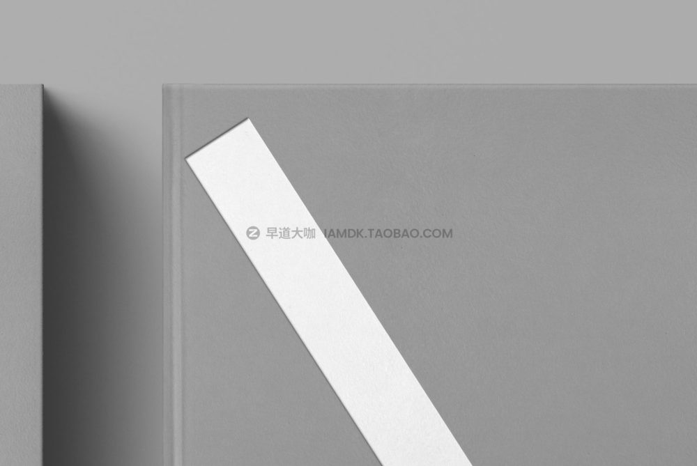 高级硬纸板精装书画册封面设计展示贴图psd样机模板 Book 02 Standard Mockup_img_2