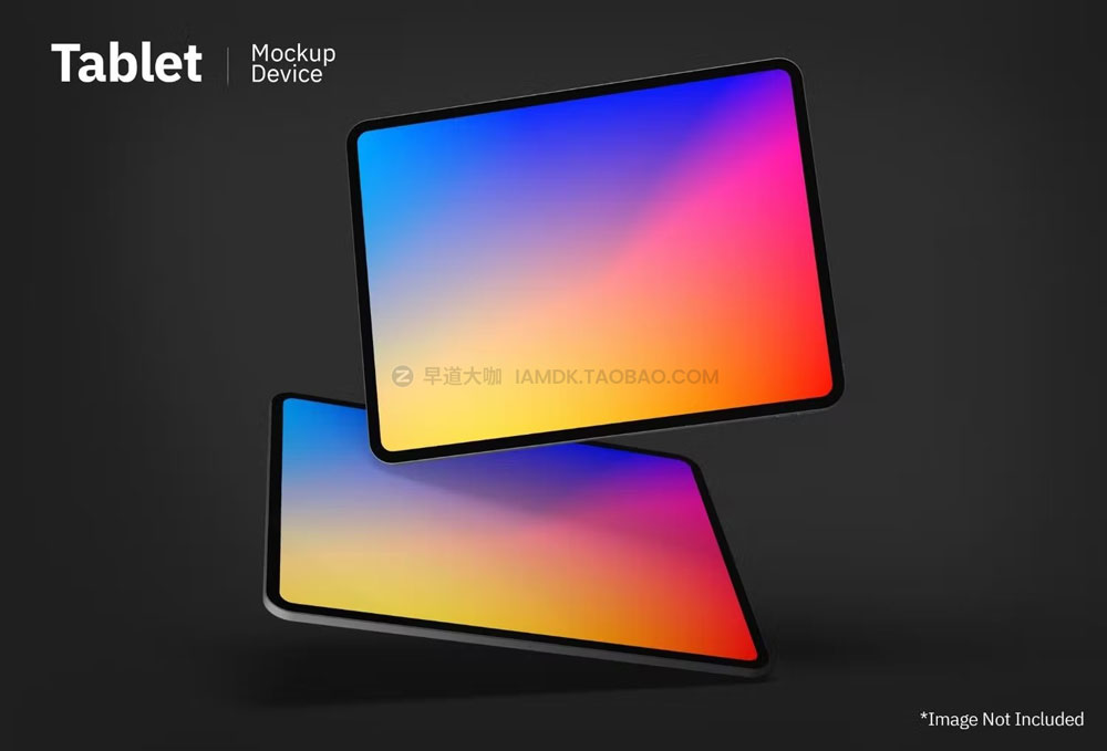 7款app网站界面设计iPad Pro屏幕样式样机模板 iPad Mockup Display_img_2