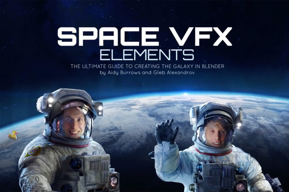 未来科幻星球大战电影空间创建Blender视频教程 英文 Space VFX Elements: The Ultimate Guide to Creating the Galaxy in Blender_img_2