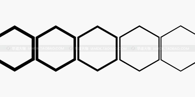 当代六边形蜂窝几何无衬线英文字体安装包 Ohex Font Family_img_2