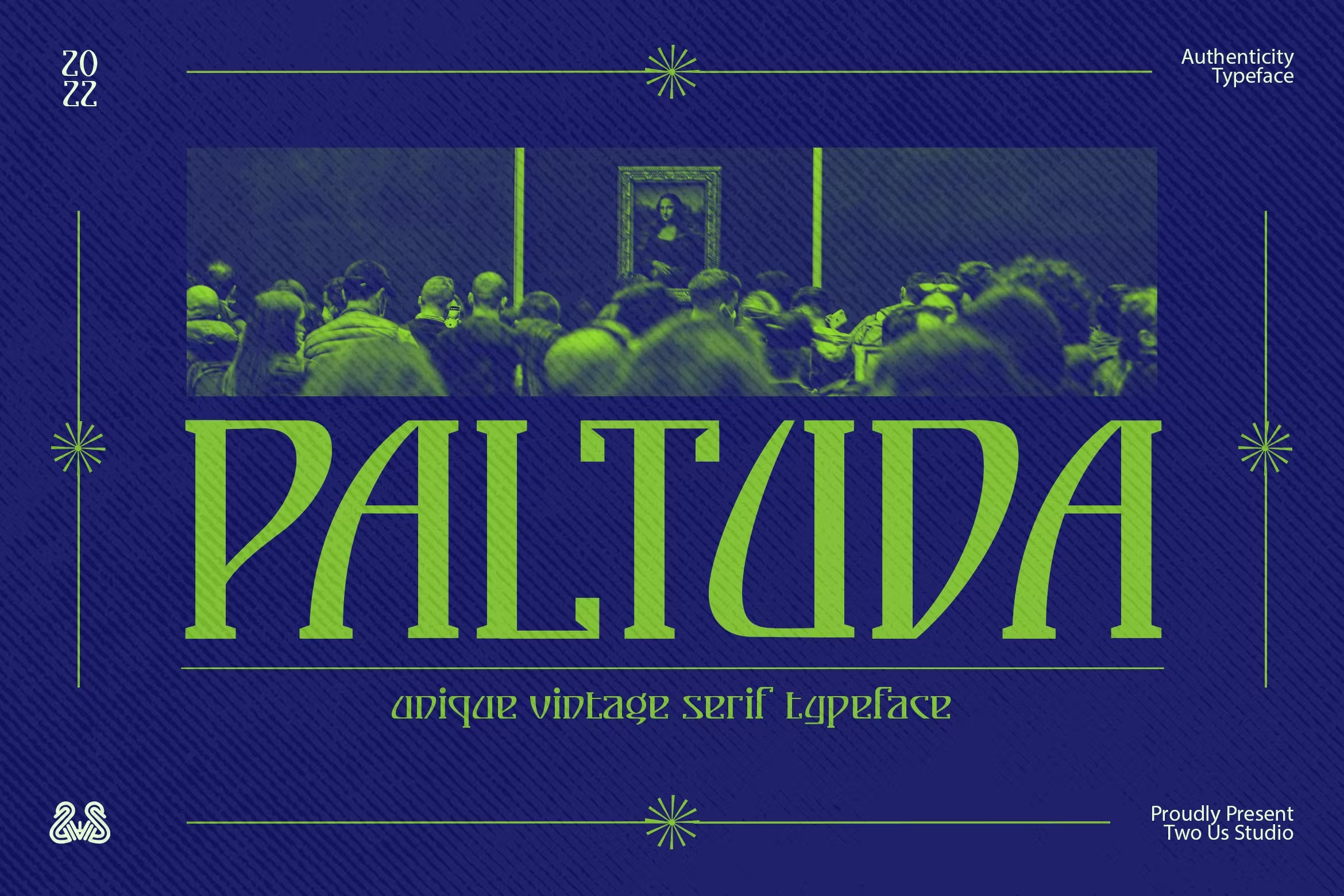 优雅复古杂志海报徽标logo设计衬线英文字体 Paltuda - Unique Vintage Serif Typeface_img_2