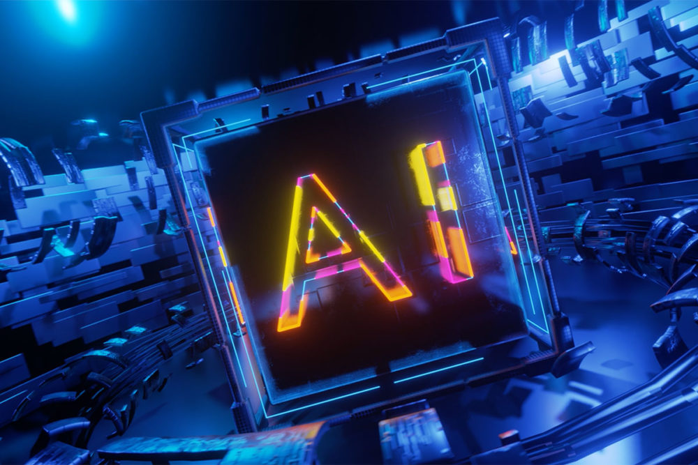 未来智能ai芯片循环视频动画mov素材 Videohive - Futuristic Artificial Intelligence Chip_img_2