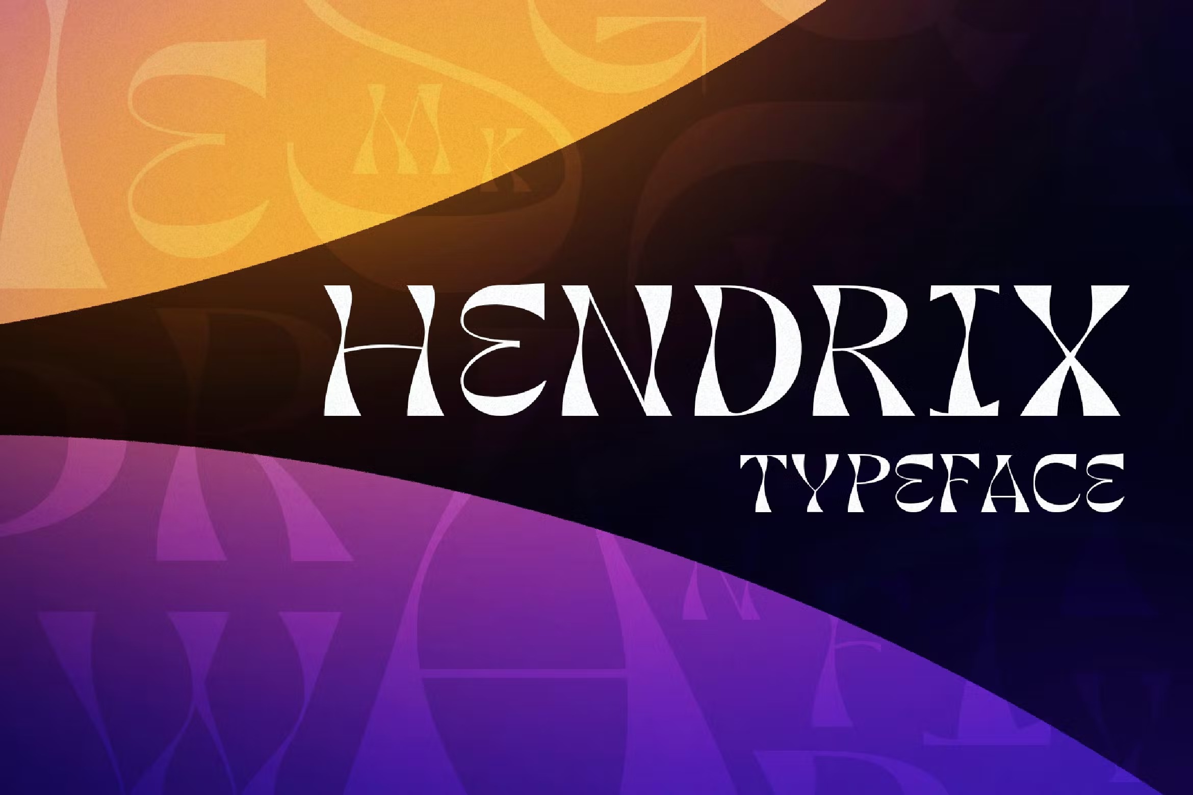 优雅复古杂志海报徽标logo设计衬线英文字体 Hendrix Display Typeface_img_2