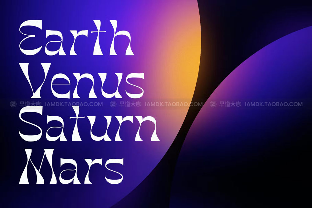 优雅复古杂志海报徽标logo设计衬线英文字体 Hendrix Display Typeface_img_2