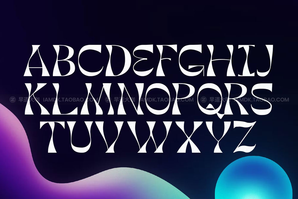 优雅复古杂志海报徽标logo设计衬线英文字体 Hendrix Display Typeface_img_2