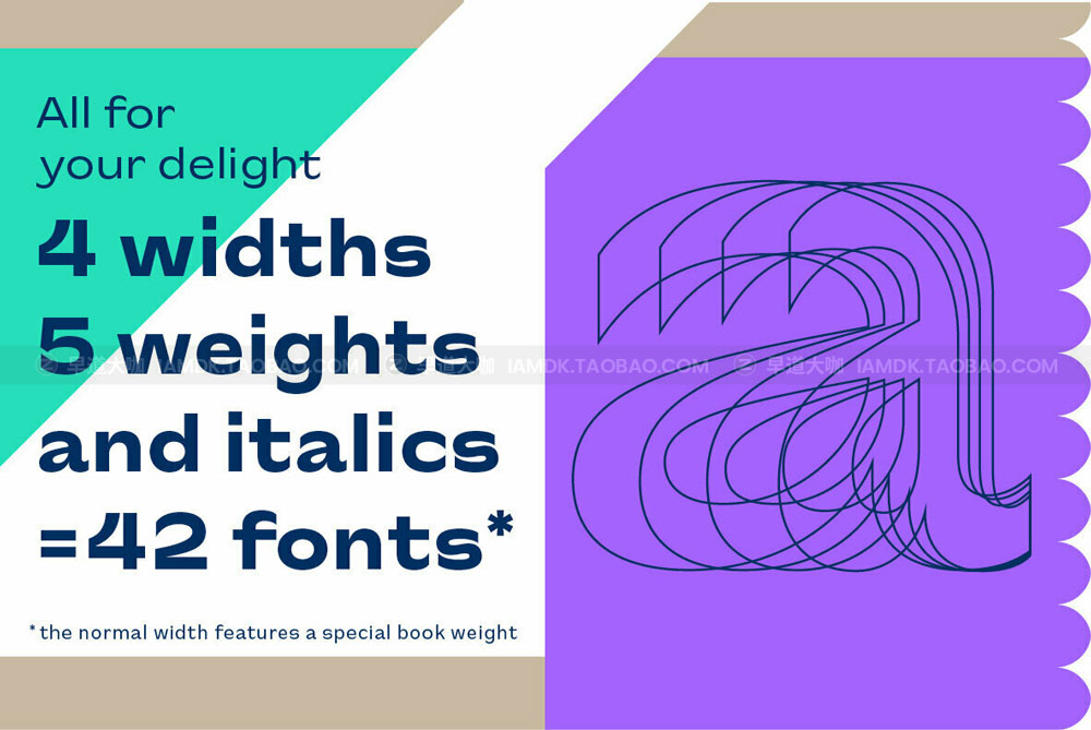 独特现代经典酸性海报封面广告设计衬线英文字体家族安装包 CA Slalom Extended Font Family_img_2