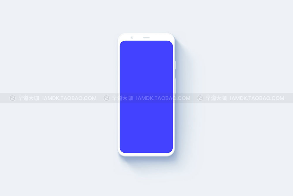 20款高级陶瓷谷歌手机Google Pixel 4屏幕演示样机模板素材 Google Pixel 4 - 20 Clay Mockups_img_2