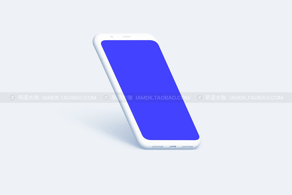 20款高级陶瓷谷歌手机Google Pixel 4屏幕演示样机模板素材 Google Pixel 4 - 20 Clay Mockups_img_2