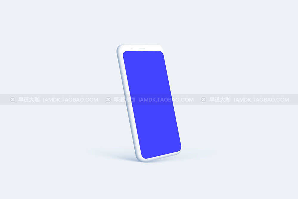 20款高级陶瓷谷歌手机Google Pixel 4屏幕演示样机模板素材 Google Pixel 4 - 20 Clay Mockups_img_2