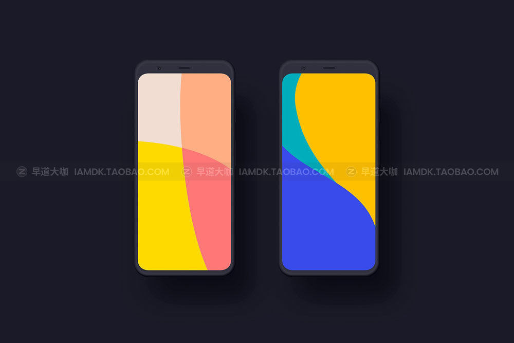 20款高级陶瓷谷歌手机Google Pixel 4屏幕演示样机模板素材 Google Pixel 4 - 20 Clay Mockups_img_2