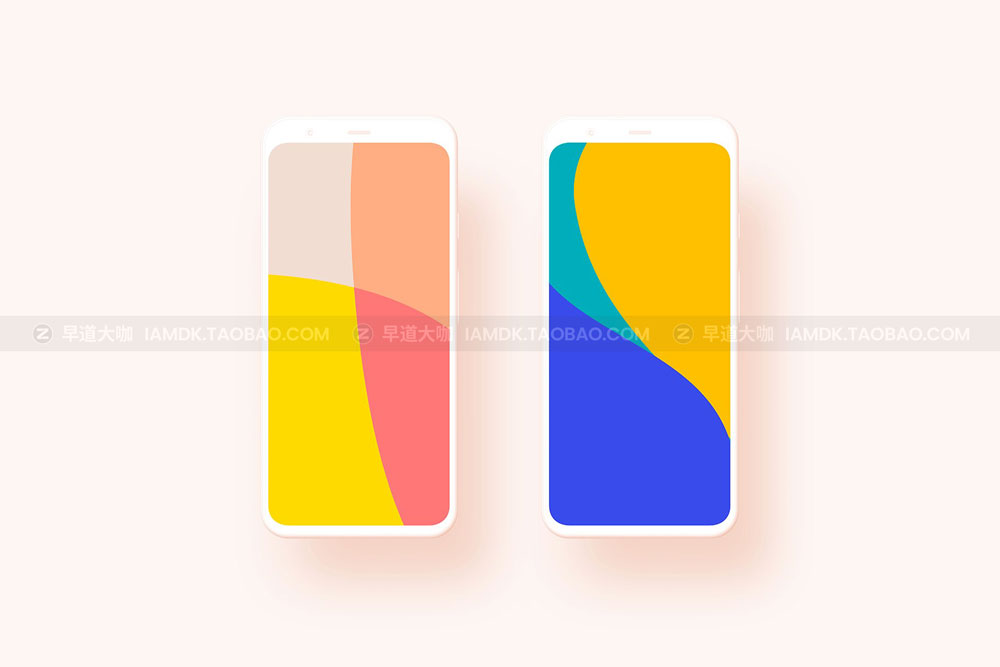 20款高级陶瓷谷歌手机Google Pixel 4屏幕演示样机模板素材 Google Pixel 4 - 20 Clay Mockups_img_2