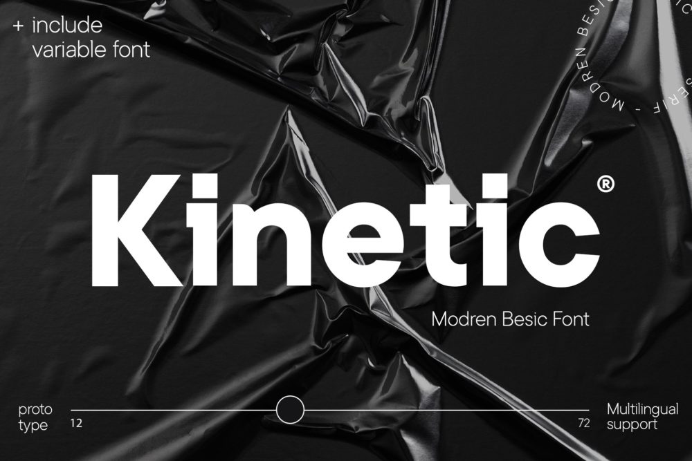 现代炫酷动力学嘻哈工业风无衬线英文字体安装包 Kinetic Sans Serif Font_img_2